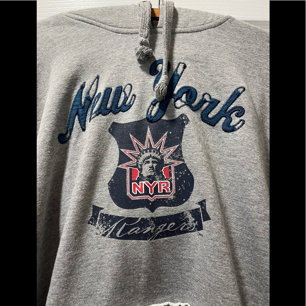 NY Rangers hoodie.